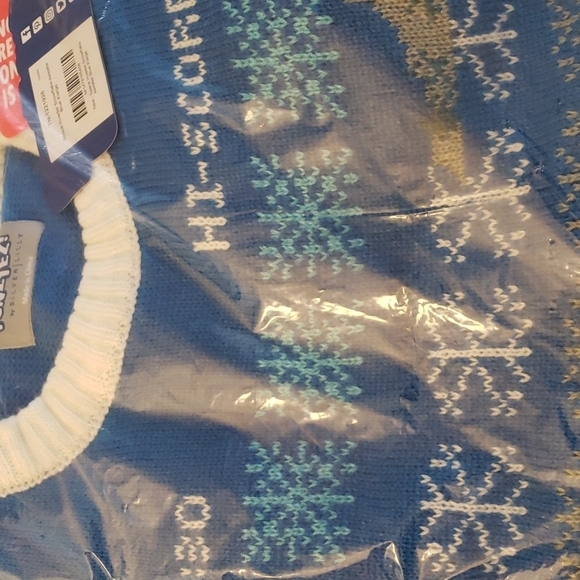 Funziez! Space Invadors Snowflake Ugly Christmas Sweater Size XL - Picture 6 of 9